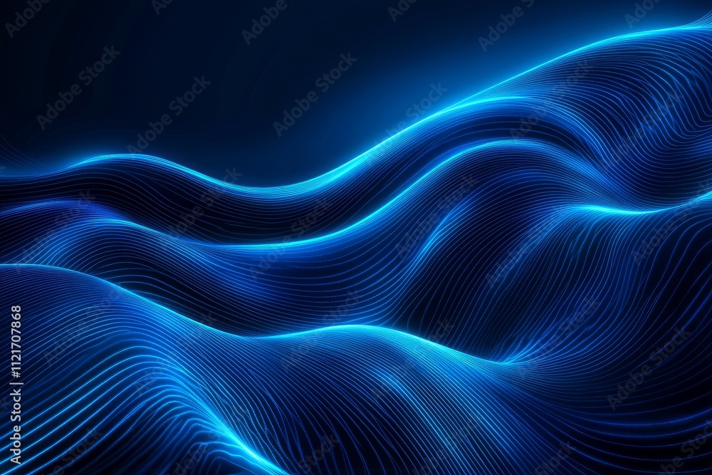 Poster digital abstract background, used for technological processes, neural networks, digital data storage