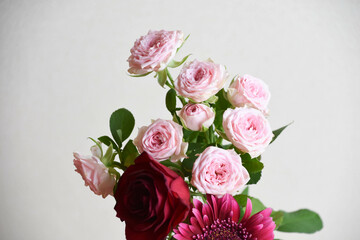 ピンク系の花束