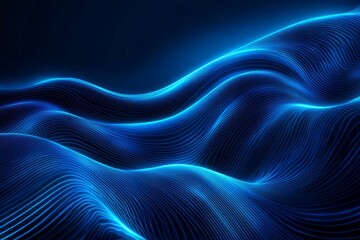 Digital abstract background, used for technological processes, neural networks, digital data storage, education, the basics of artificial intelligence. Cybernetic or technological wave banner.