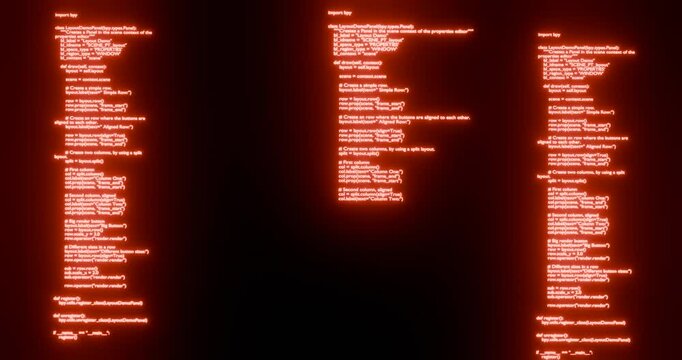 Code red, red alert, malware executing, dangerous code concept, malware and hacking attempt concept, abstract dummy codes for cyber security and data malware concept. data breach and vulnerability