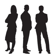 business people silhouettes