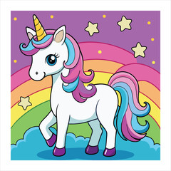 unicorn vector illustration 