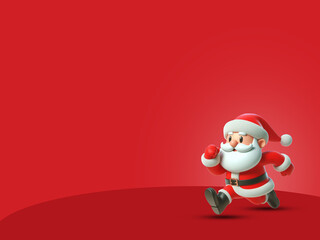 santa claus and christmas tree