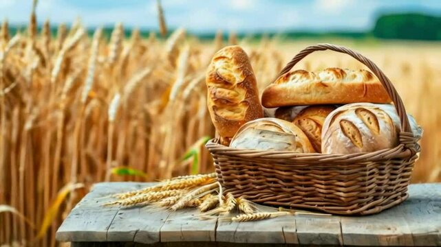 bread in a basket