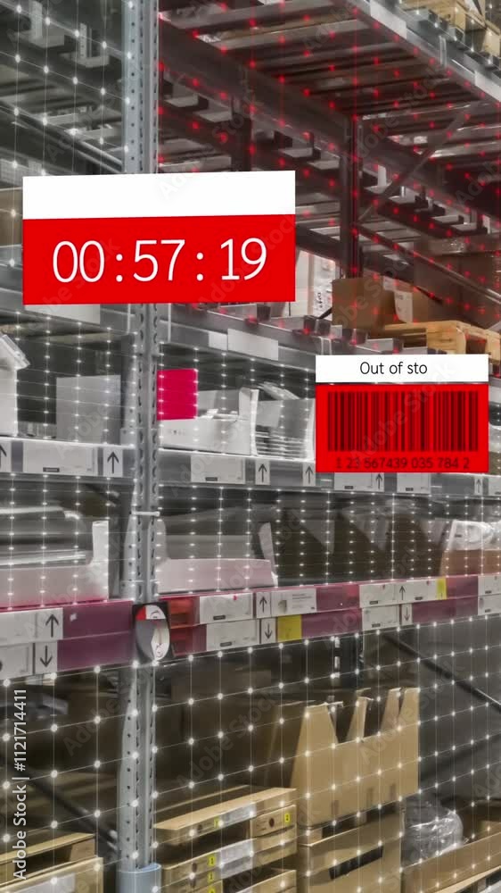 Poster augmented reality technology system in deft smart warehouse identify package picking and delivery . 