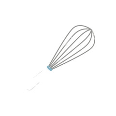 Doodle whisk cute illustration cooking and baking cake or dough that can be used for sticker, book, mandala, scrapbook, icon, decorative, etc. with aesthetic colorful white color