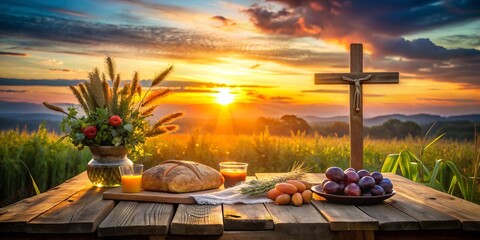 Cross Behind the Ears at Sunset: A Symbolic Representation of Ascension Day Celebrations with Food and Nature in Harmony