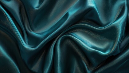 Fototapeta premium Luxurious Grunge Silk Texture: Abstract Cloth Waves And Elegant Velvet Folds For Christmas Wallpaper And Decor.