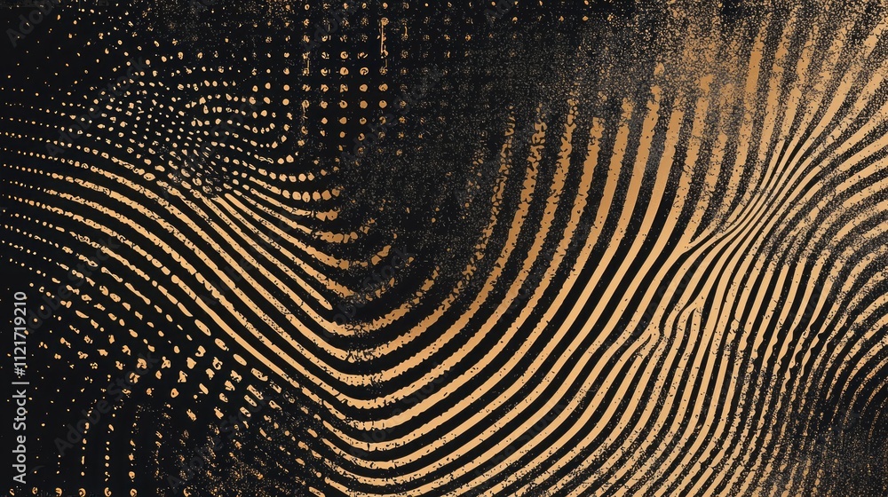 Poster a captivating background featuring halftone mocha mousse tones blended with dynamic grunge lines and