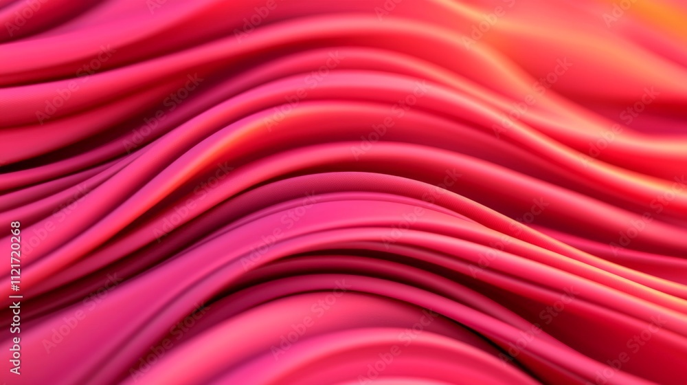 Poster a vibrant, flowing pattern of pink waves creates a visually striking and dynamic texture, evoking a 