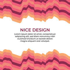 Obraz premium Flat abstract minimalist sale background in pink magenta colors