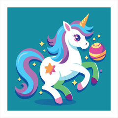 unicorn vector illustration 
