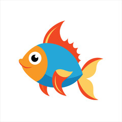 Funky Fish Cartoon Vector Illustration