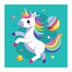 unicorn vector illustration 