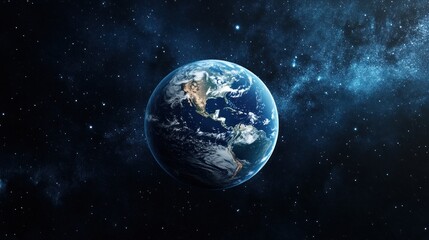 Fototapeta premium Earth from Space: A Celestial View of Our Planet