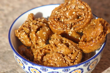 Moroccan Chebakia, Chbakia Close Up