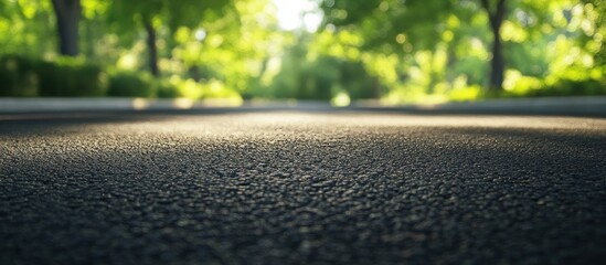 Fototapeta premium Asphalt Road Through the Trees