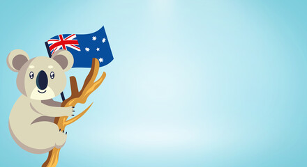Australia day, 26 th January greeting card banner images