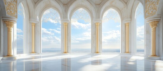 Marble Palace with Arch Windows