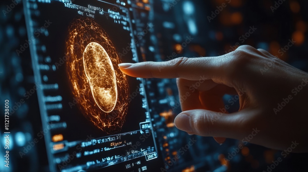 Aufkleber exploring quantum interactions laboratory study digital visualization futuristic environment close-u