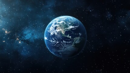 Fototapeta premium Our Pale Blue Dot: A View of Earth from Space
