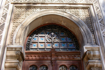 Obraz premium Detail of the entrance to the Mehrangarh Fort, India
