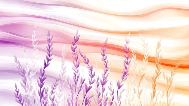 A serene gradient background smoothly transitioning from a soft lavender at the top to a warm peach at the bottom, creating a soothing atmosphere ideal for promoting wellness products.
