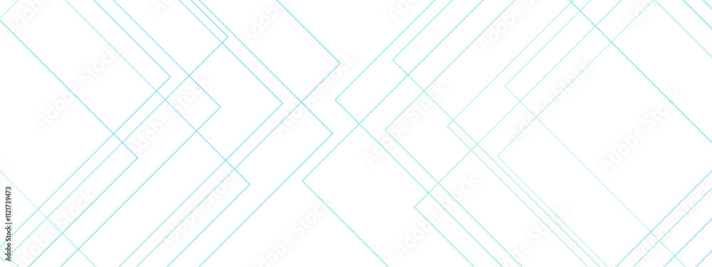 Aufkleber abstract blue and white blueprint background and technology bright lines. futuristic architecture co