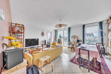 living interior with furniture