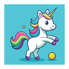 Fototapeta premium unicorn vector illustration 