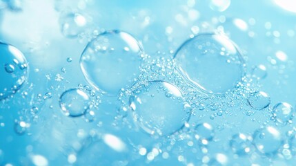 Abstract Macro Shot of Water Bubbles