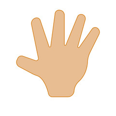 Obraz premium Hand Flat Illustration 