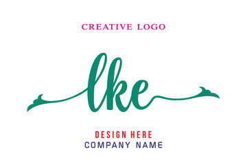 LKE lettering logo is simple, easy to understand and authoritative