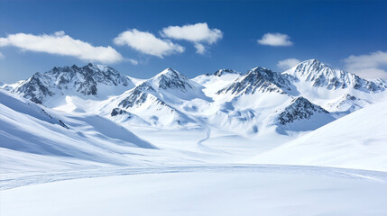 Obraz premium snow covered mountains