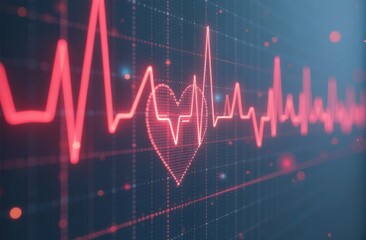 Heart, heart rate, heart rhythm. Medicine and healthcare, medical care. The concept of pharmaceuticals, prevention and treatment of heart diseases. Relief and elimination of pain.