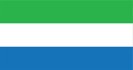 Sierra Leone shiny realistic 3d background national waving flag
