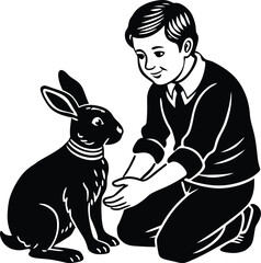 Happy Father's Day Silhouette Vector Illustration | Heartfelt Design for Celebrations