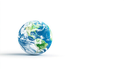 Obraz premium earth globe on white