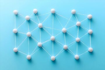 Abstract 3D Network Illustration