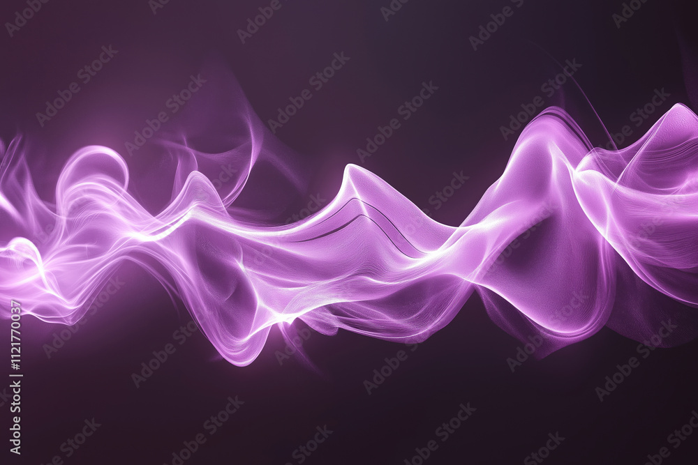 Aufkleber colorful abstract swirl of glowing purple light creating intricate patterns in motion