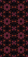Dark Seamless Floral Pattern - Art Ornament