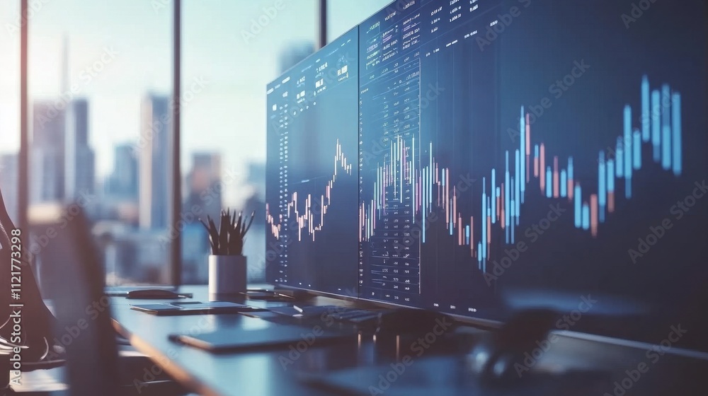 Poster analyzing the dynamics of the financial markets: a comprehensive exploration