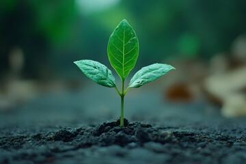 New Life Sprout Realistic Image