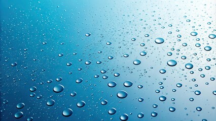 Dots of different sizes on a blue gradient background, abstract shapes, colorful gradients, gradient background