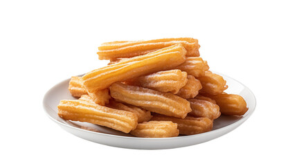Fototapeta premium Golden Fried Churros, Sweet Treat, Delicious Spanish Dessert