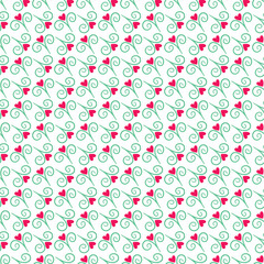 Cute Little Spring Flowers Seamless Vector Pattern Design