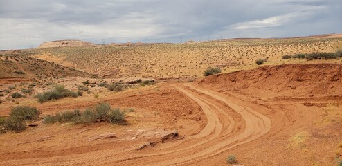 landscape in the desert