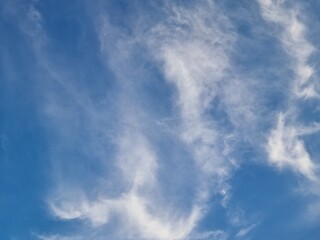 blue sky high outdoor group of white clouds background in summer abstract gradient light beauty background. beautiful bright cloud and calm fresh wind air