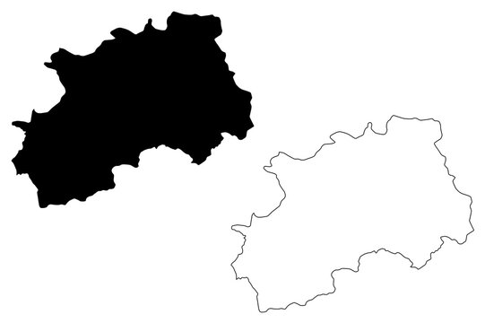 Aileu Municipality (Municipalities of East Timor, Democratic Republic of Timor-Leste, island) map vector illustration, scribble sketch Aileu map