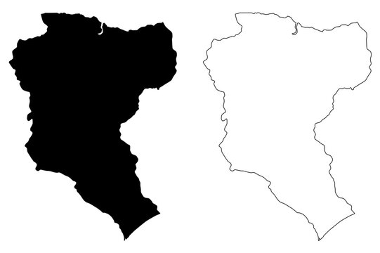 Manatuto Municipality (Municipalities of East Timor, Democratic Republic of Timor-Leste, island) map vector illustration, scribble sketch Manatuto map